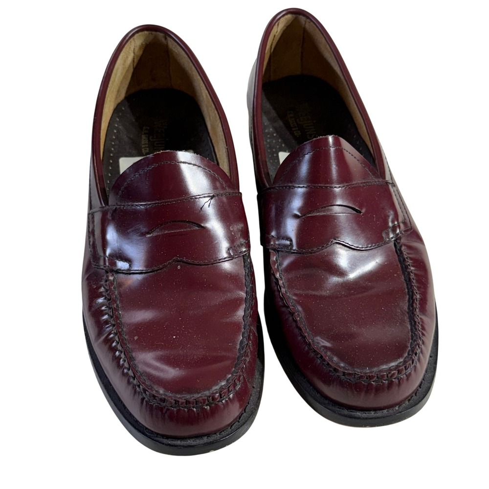 G.H. Bass Weejuns Leather Penny Loafers Mens 10 Burgundy